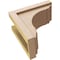 Ekena Millwork 6"W x 12"D x 12"H Classic Warren Rough Cedar Woodgrain TimberThane Corbel, Primed Tan CORUR06X12X12WARRCPR - alternate 2